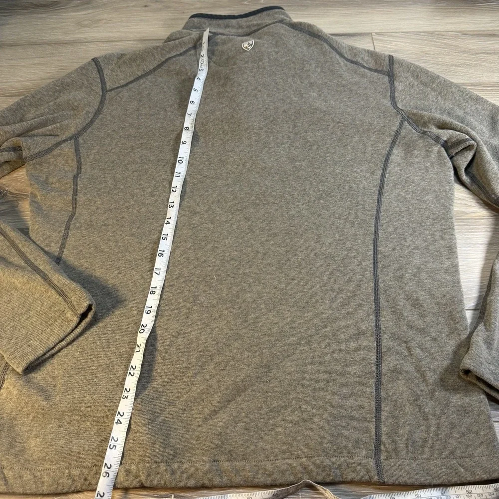 Kuhl Revel Kashmira Mens Brown Fleece 1/4 Zip Pullover Long Sleeve Sweater XL